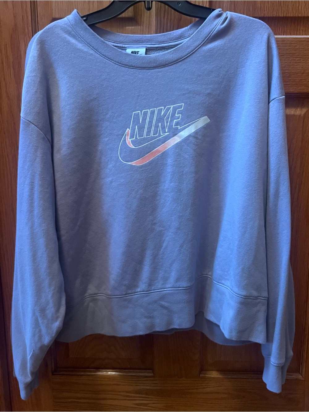 Nike Lavender Crew Sweatshirt with  Swoosh